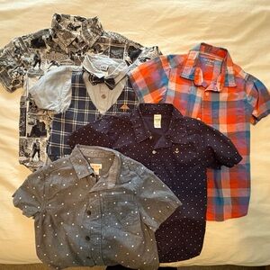 Kids Button Down Shirts - Set of 5